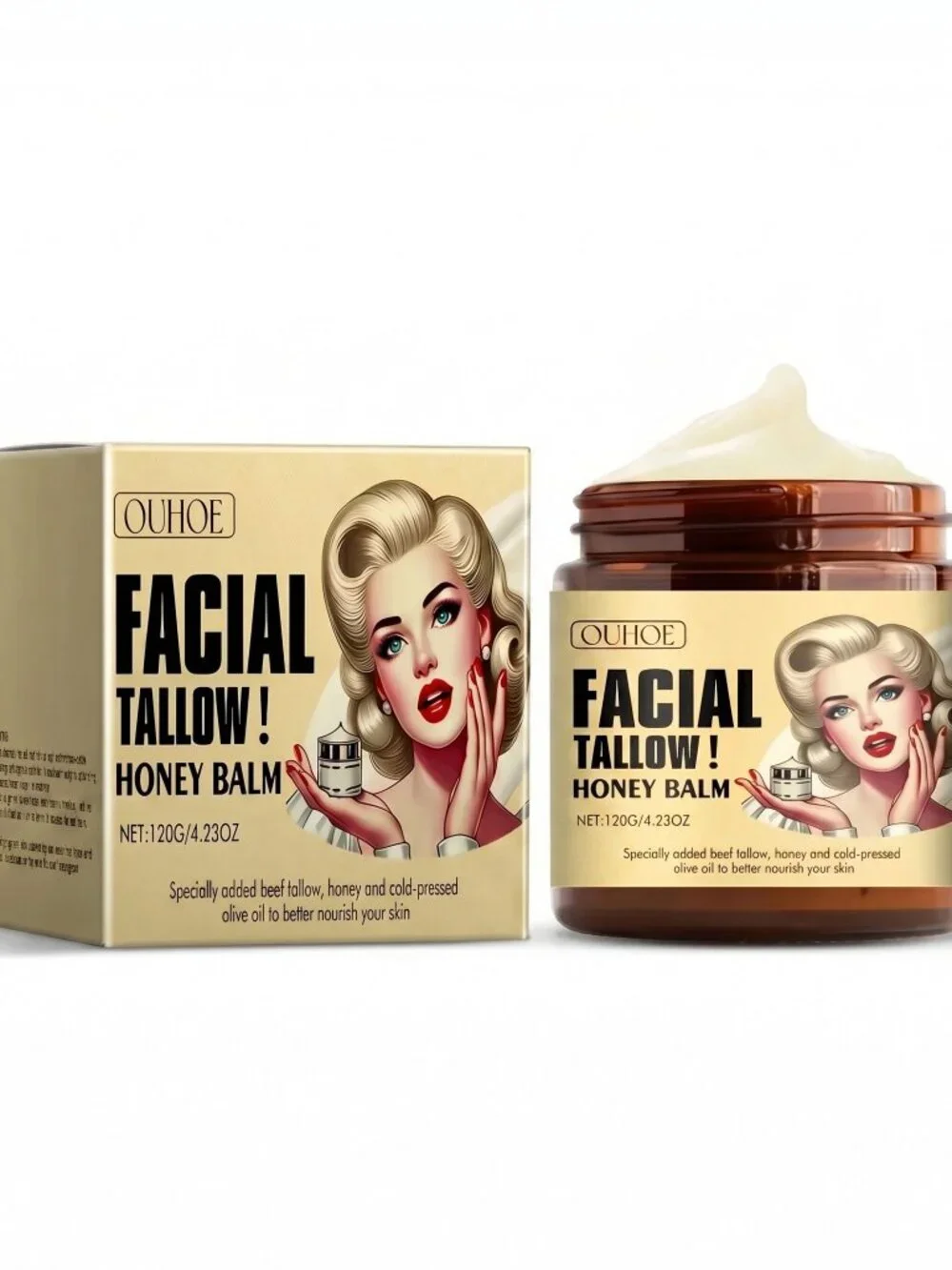 Ouhoe Facial Tallow Honey Balm 120g